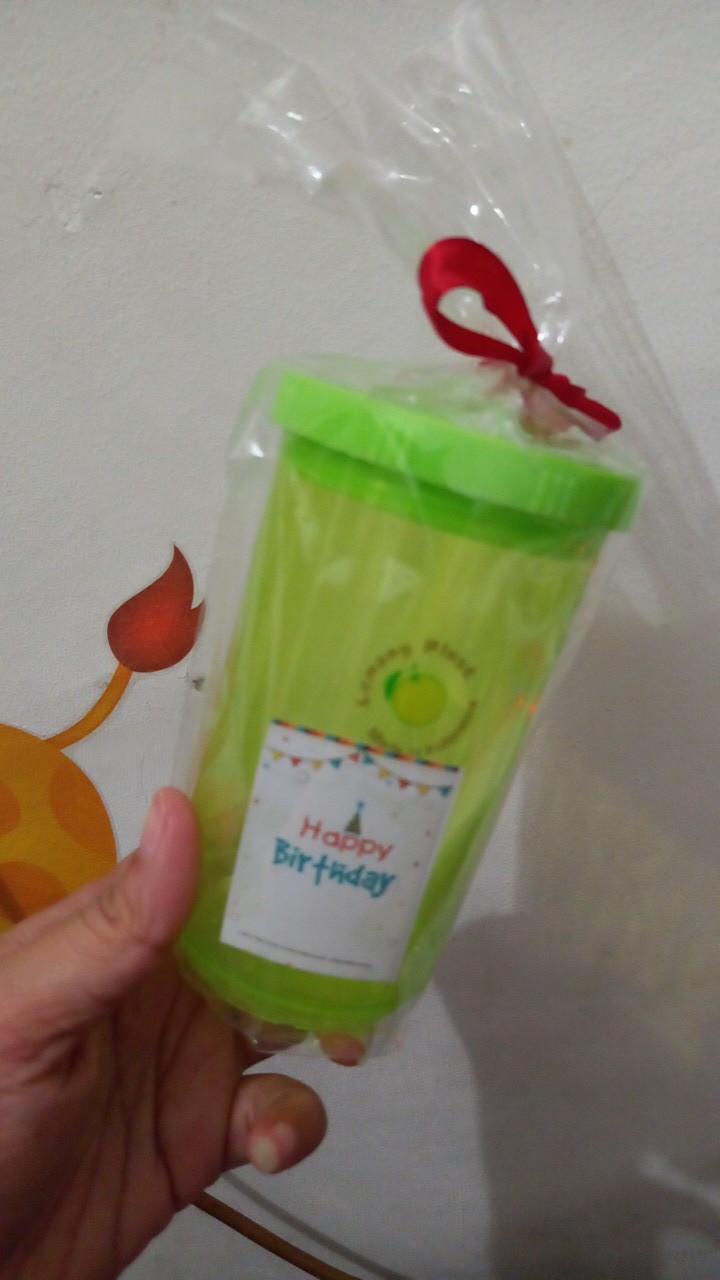 Gelas Tutup Lemony Warna Sealware Tebal