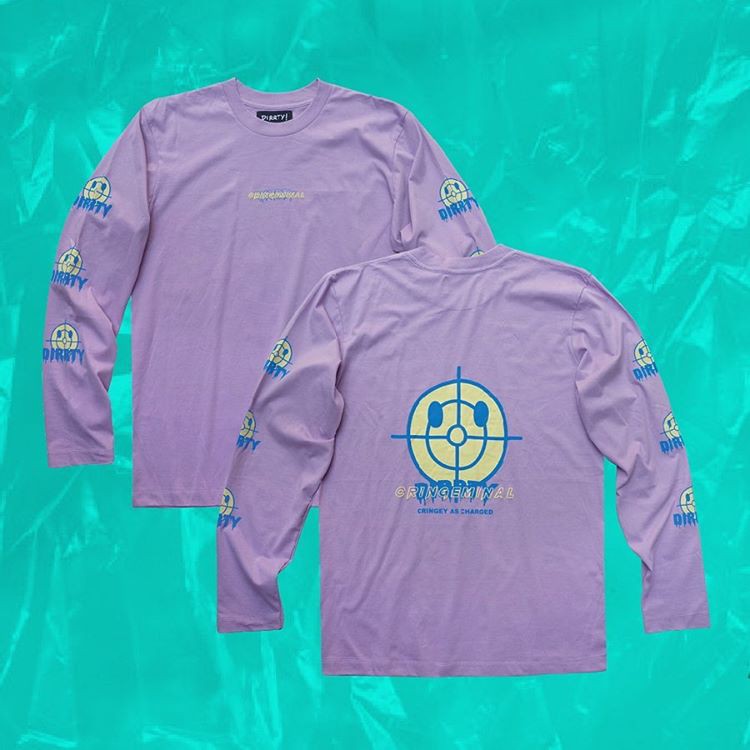 

GetDirrty Cringeminal Longsleeve Pale Purple 3D Foaming