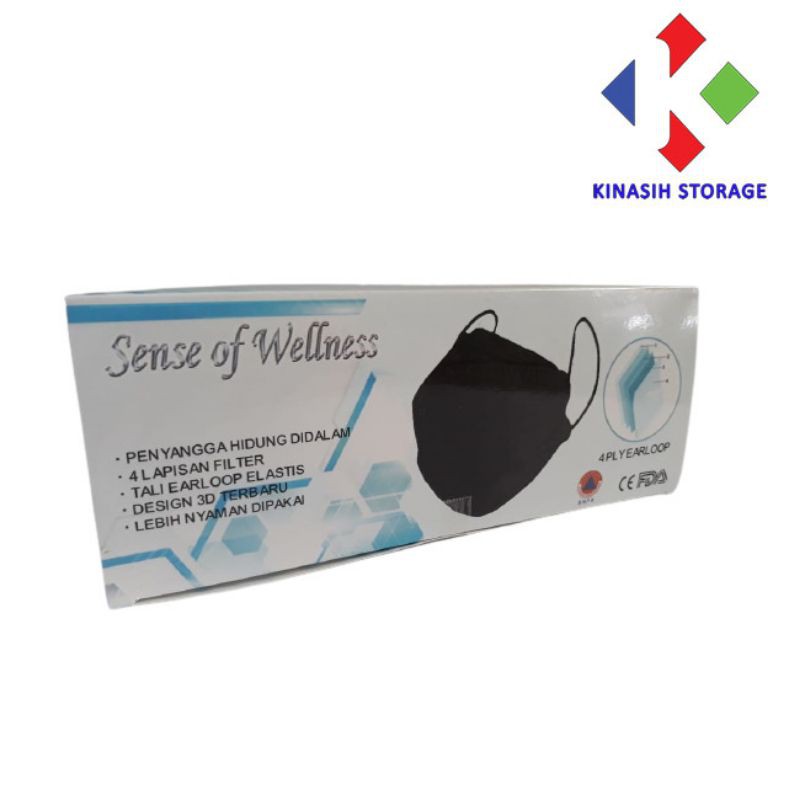 Masker KF94  4 Ply  " Sense Of Wellness"  harga satuan