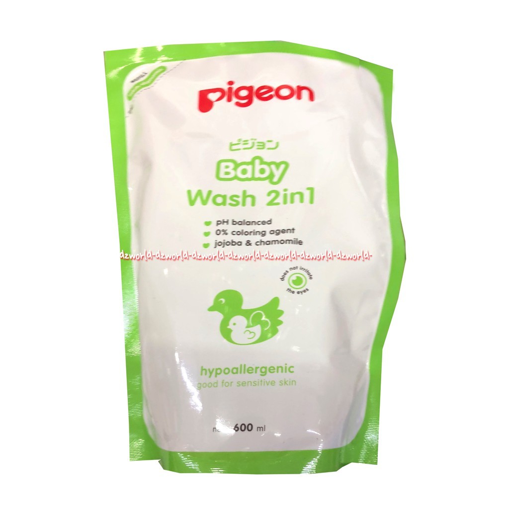 Pigeon Baby Wash 2In1 600ml Hair &amp; Body Sabun Mandi Bayi 600 ml Shampoo Bayi Refill Pigen