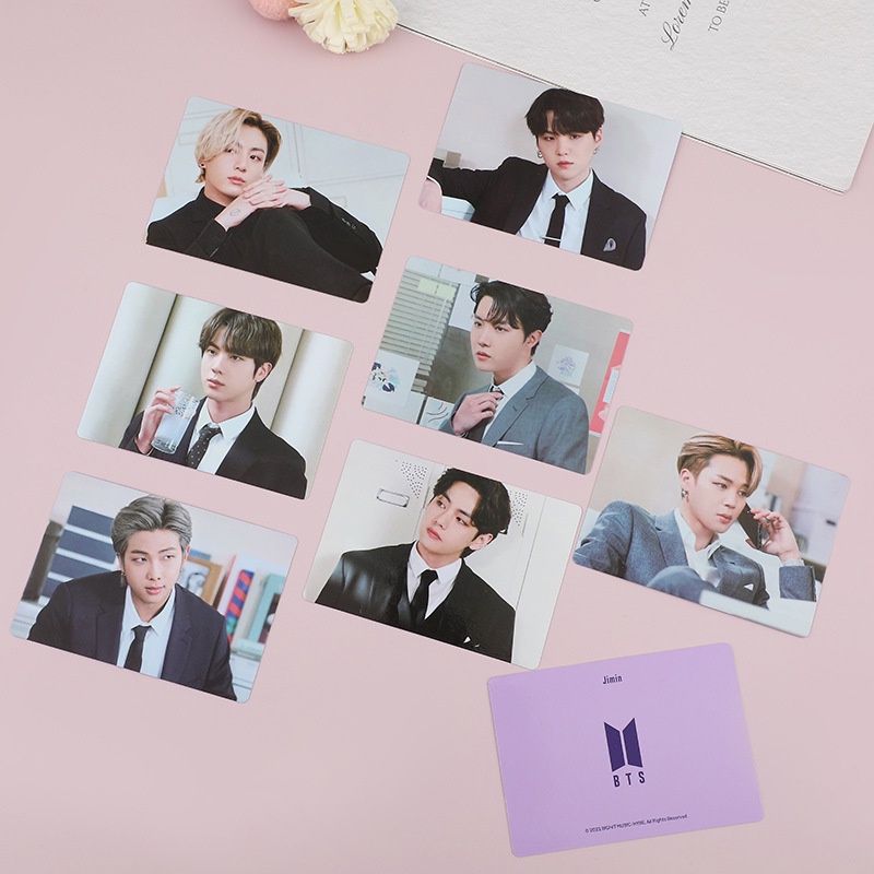 7pcs / set Kartu Foto Mini HD BTS Merch Untuk Koleksi