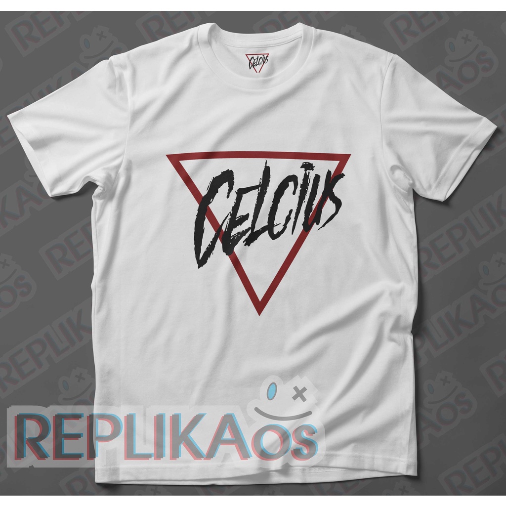 Kaos Distro Dewasa CELCIUS Kaos Putih || Kaos Dewasa unisex