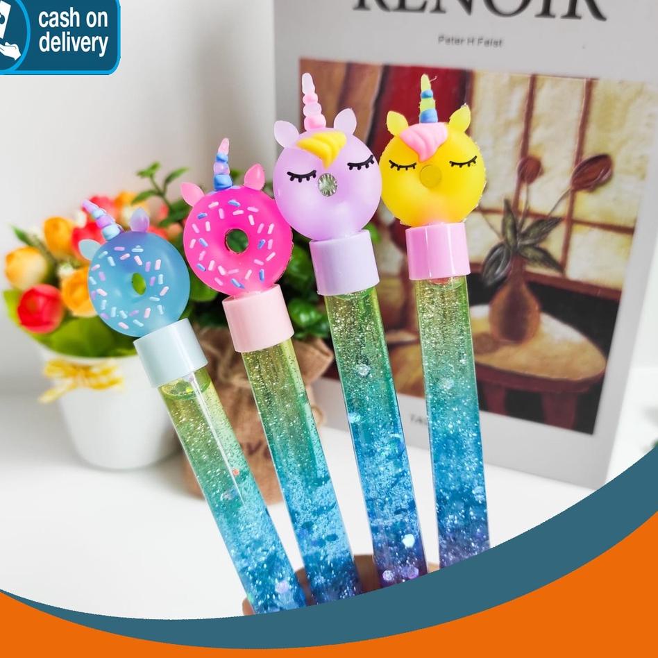 

Kejar Hemat SELUSIN PEN GLITTER DONAT UNICORN ISI 12 PCS LUCU GEL PEN KARAKTER UNIK MURAH PULPEN PENA BOLPEN