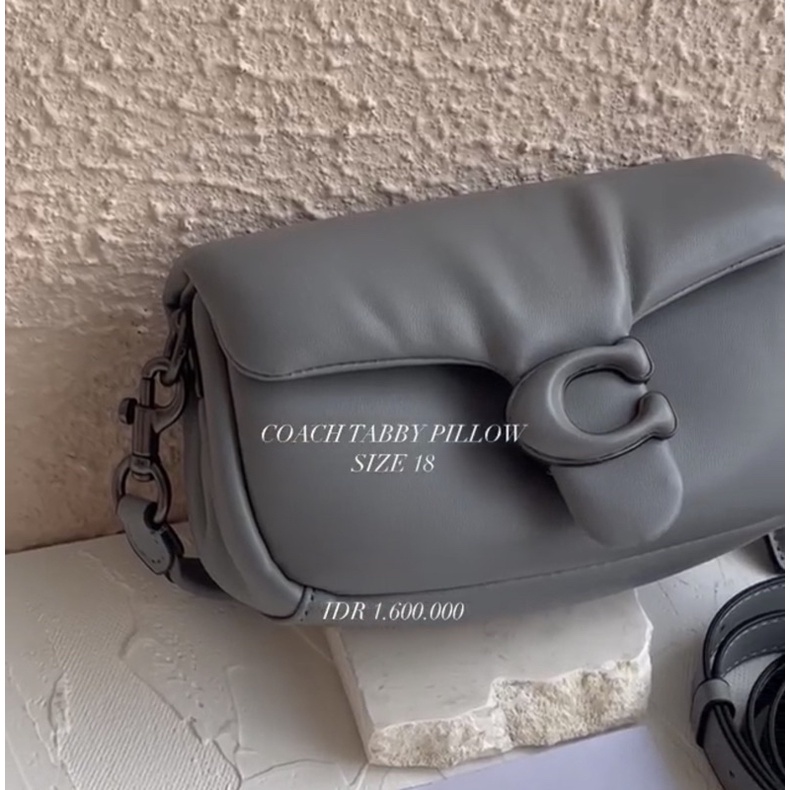 tabby pillow 18 grey