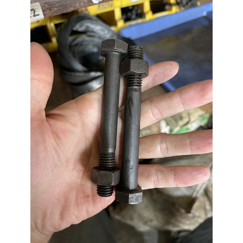 BAJA M12 x 100 x P1.75 - BAUT MUR BAJA KUNCI 19 PJG 10 CM DRAT KASAR - BAUT MUR BAJA HITAM KUNCI 19