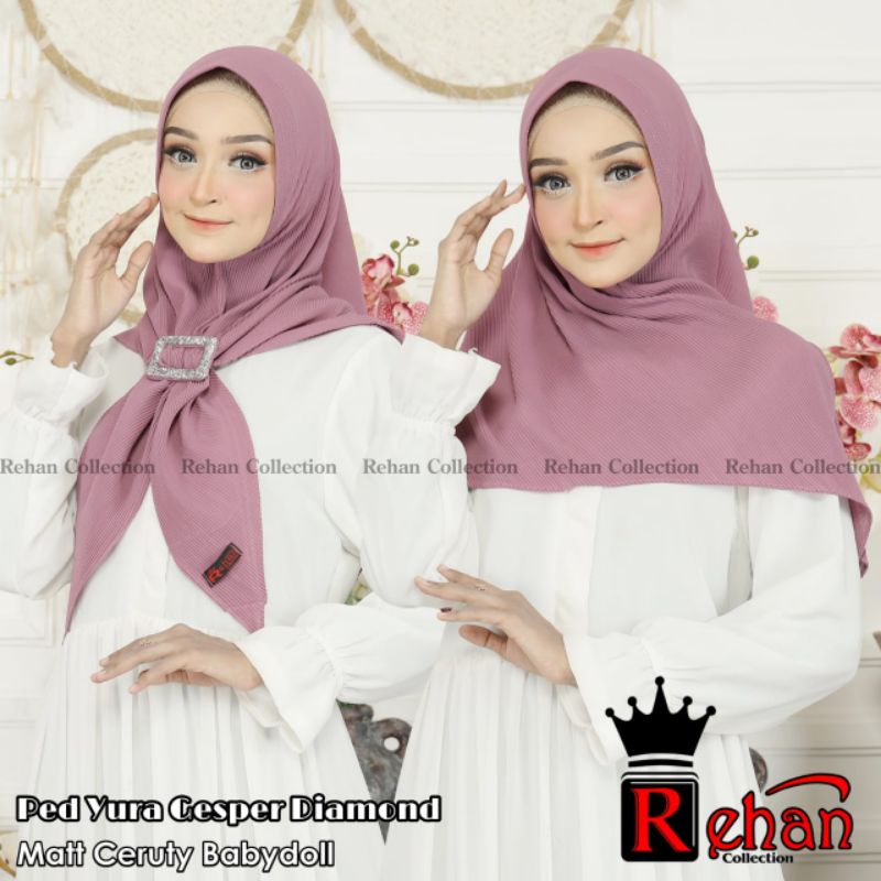 Jilbab Yura Gesper Diamond Ori Rehan Collection