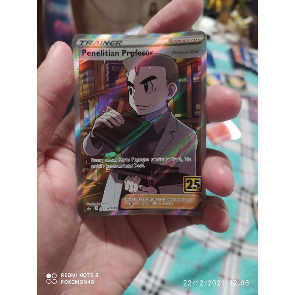 kartu pokemon bahasa Indonesia 25th anniversary penelitian professor SR