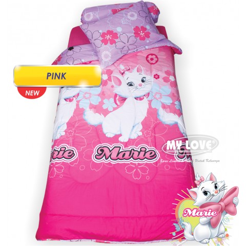 sprei my love duo   sorong uk  120 200 marie pink
