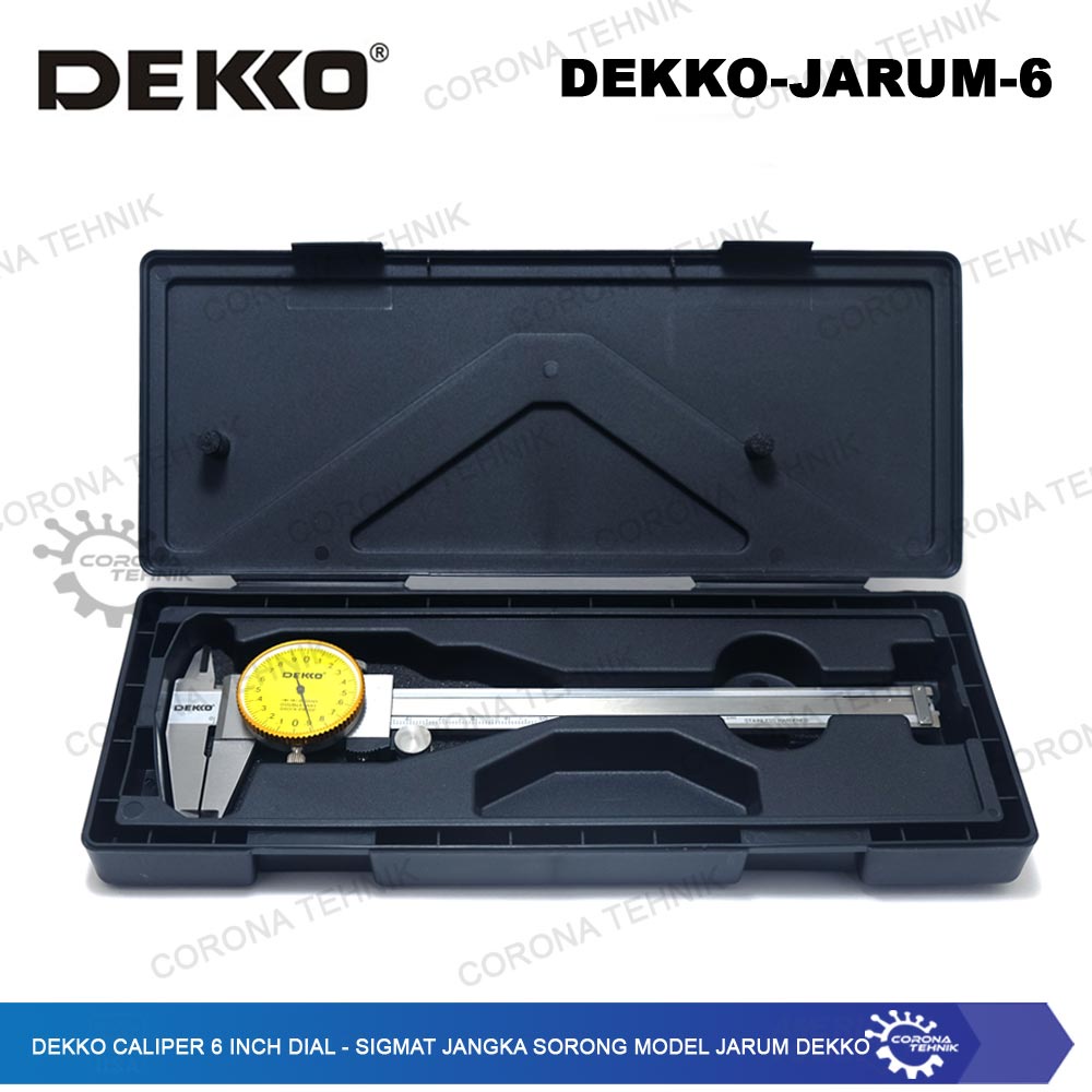 Dekko Caliper 6 Inch Dial - Sigmat Jangka Sorong Model Jarum Dekko