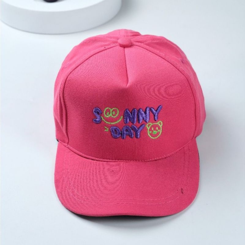 Topi Anak Bordir Sunny Day  Usia 2-10 Tahun Laki Perempuan Prepet Kualitas Distro Premium