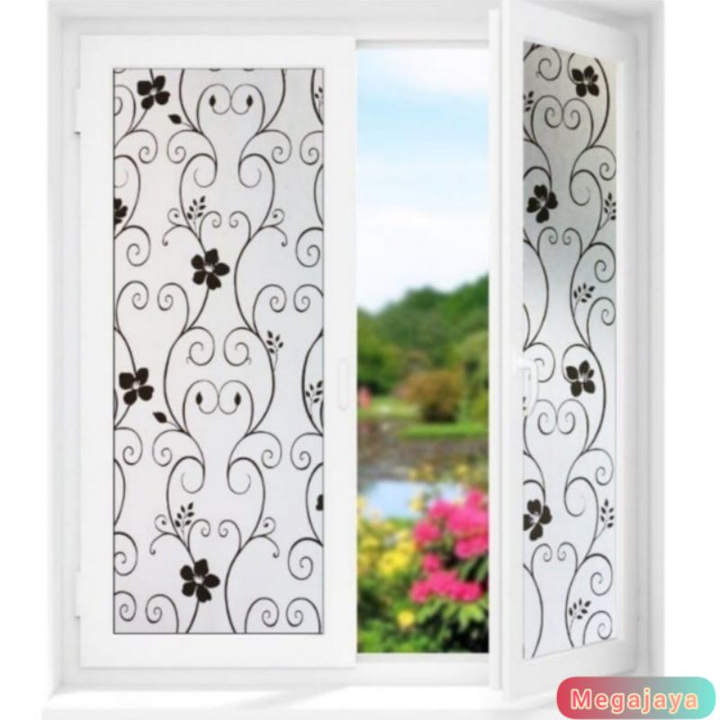 Wallpaper Kaca Rumah Kode 6136 Lebar 122Cm x Panjang 50Cm Sudah Ada lem