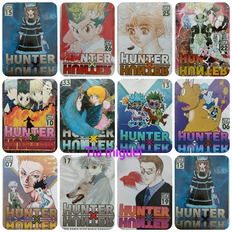 komik Hunter x Hunter vol 05,06,07,9,10,11,15,17,21,22,24,25,26,27