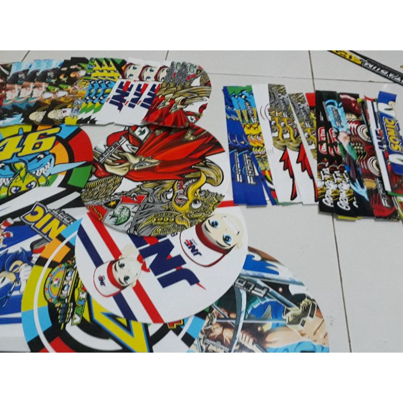 [BISA COD] STIKER CUSTOM SANGKAR TEBOK LOVEBIRD PVC