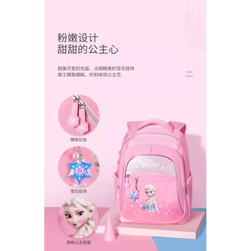 NIQABIS Tas Ransel Anak Perempuan Karakter FROZEN Tas Sekolah Anak PG Paud TK SD Tas Ngaji Anak Cewek Tas Punggung Anak Backpack Anak Motif Kartun Murah