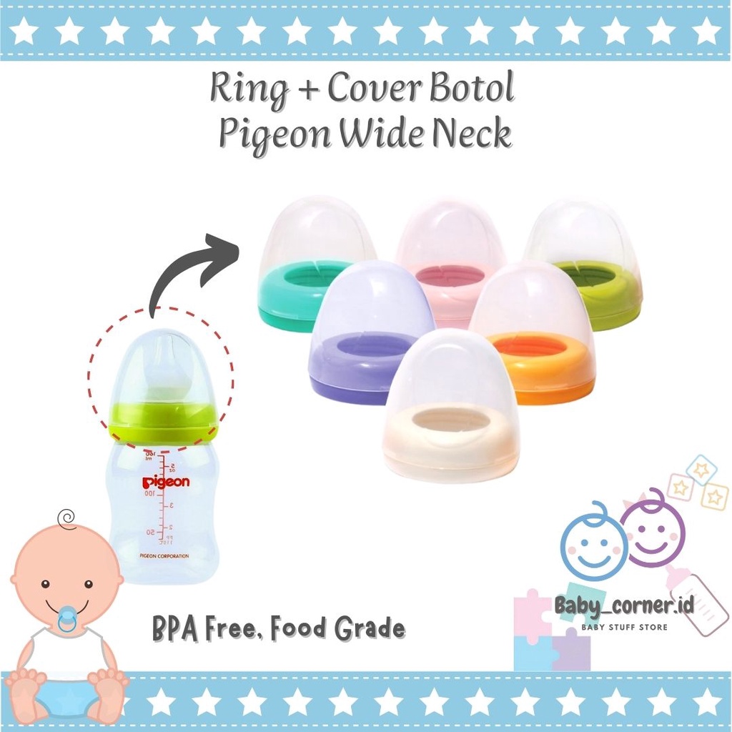 Screw Cap Ring + Cover Tutup Botol Pigeon Wide Neck| PENGGANTI, UNIVERSAL