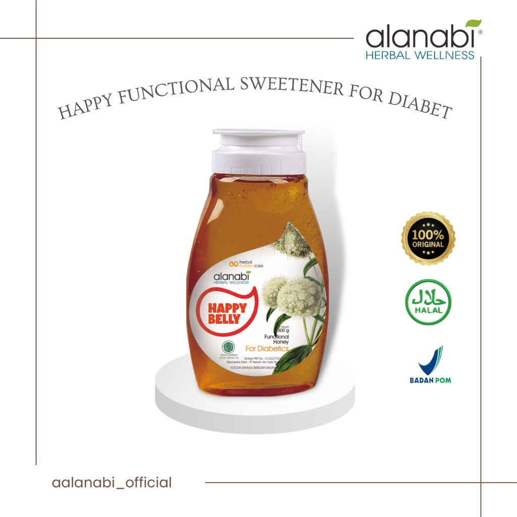 

[ALANABI] Happy Belly Functional Honey For Diabetics 300gram / Madu Herbal Alanabi