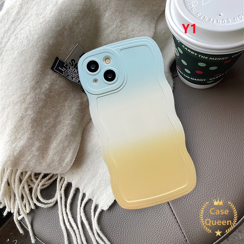 Soft Case TPU Warna Gradasi Untuk Oppo A15 A12 A95 A55 A3s A16K A16 A15s A7 A5s A57 2022 A96 A54 A76 F9 A16E A53 A9 A5 A16s A57 2022 A96 A52 A35 A33E A32