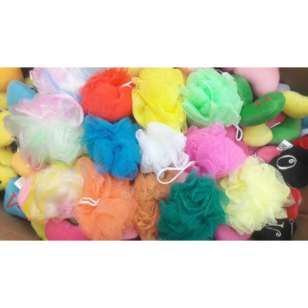 Spon Mandi - Shower Puff Varian JUMBO - WARNA WARNI