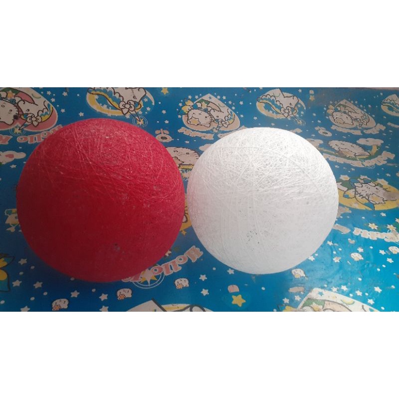 Lampion Benang Tahan Air, Lampion Outdoor, 17cm dan 20cm/Bola benang/Bahan DIY/Dekorasi Imlek