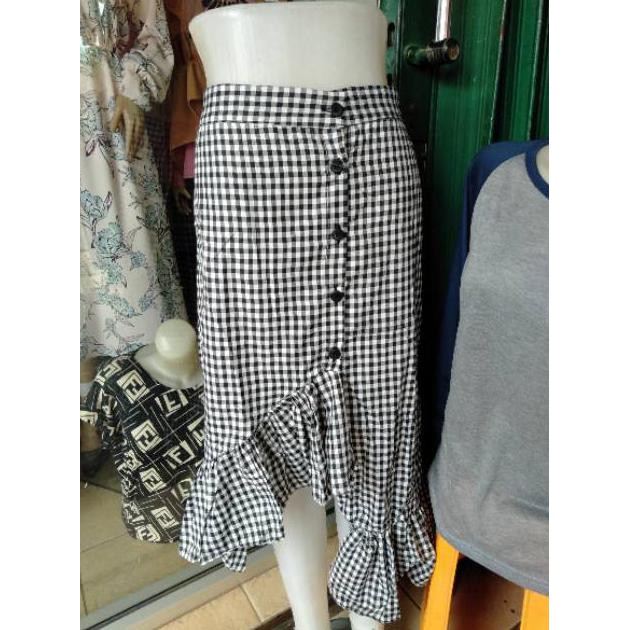 ROK TARTAN ZARA PENDEK IMPORT