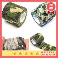 Lakban Ajaib Anti Air Plester Camouflage Retractable Tape Hunting Survival Kit - Peralatan Berburu D