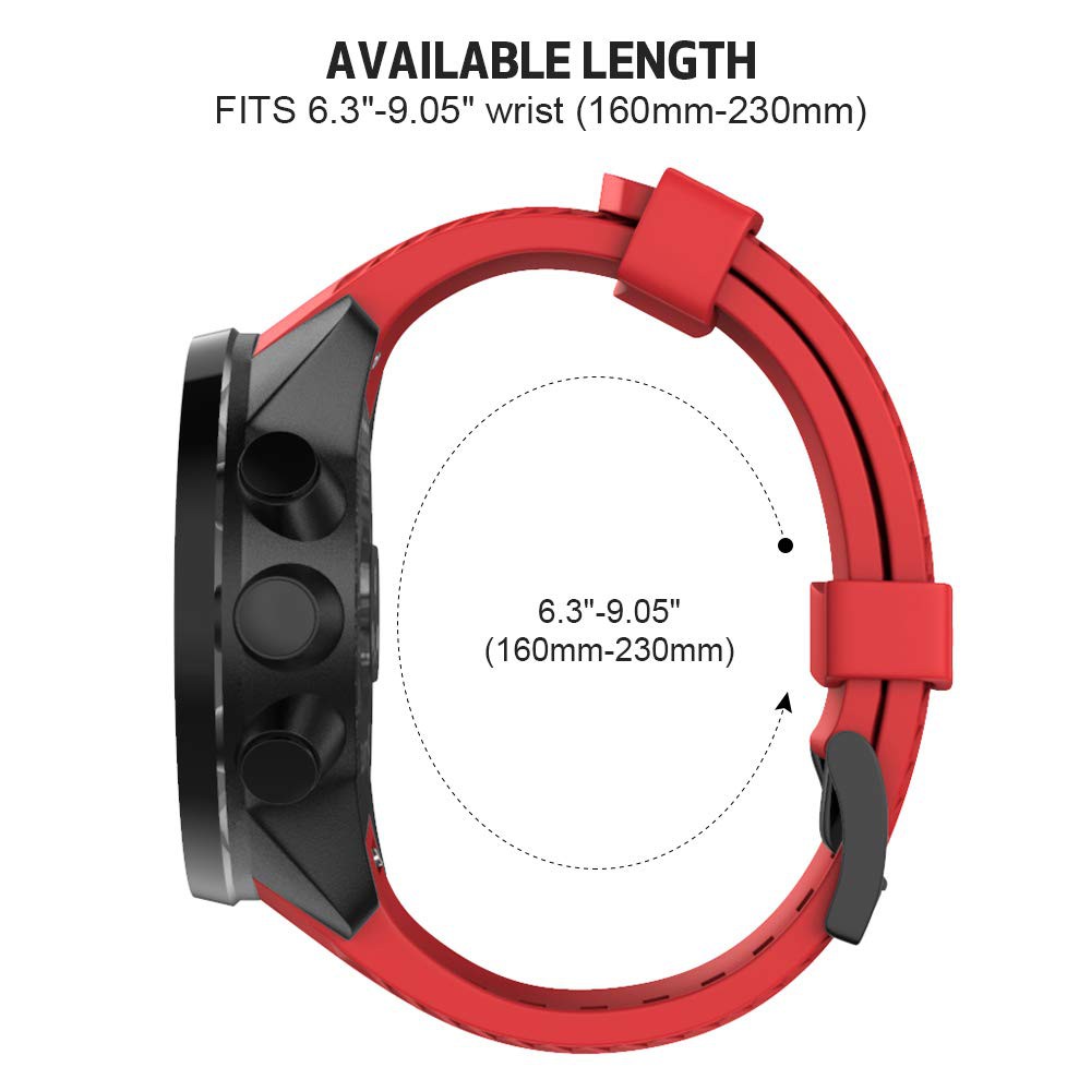 Tali Sport Rubber Strap Untuk Jam Tangan Suunto 9 - Spartan Sport Wrist