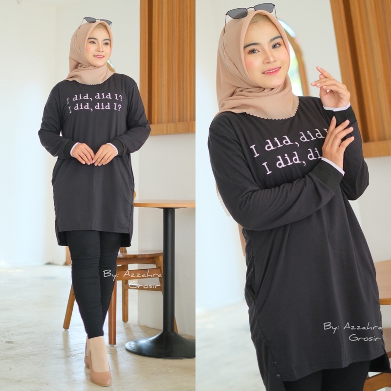 I did Tunik - Tunik Babyterry Import Bordir LD102+ / Rib Sporty + Saku Kiri kanan / R.28 - 268-6097