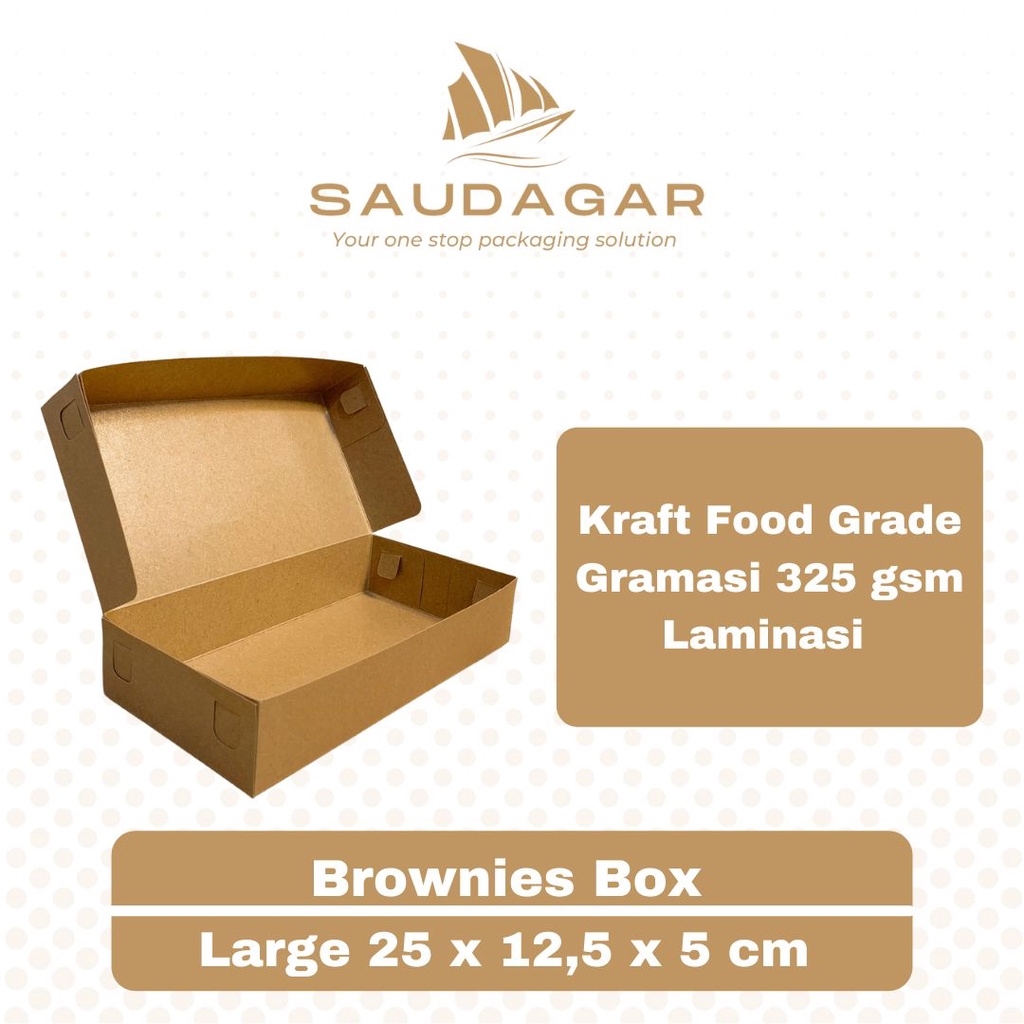 Brownies Box / martabak 25x12,5x5 cm - Brownies Large