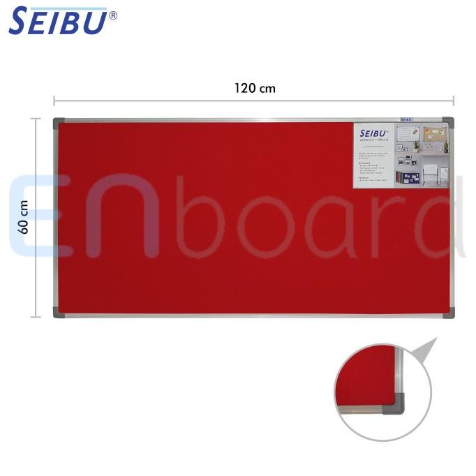 

Softboard Cork Board / Papan Mading Gantung Bludru Seibu 60 x 120 cm