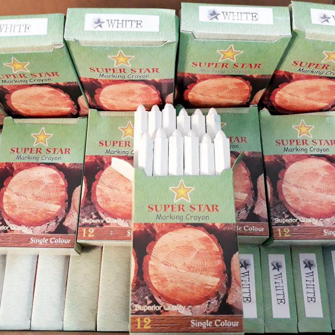

BISA COD crayon untuk besi kayu kaca krayon untuk permukaan kering atau basah - Putih