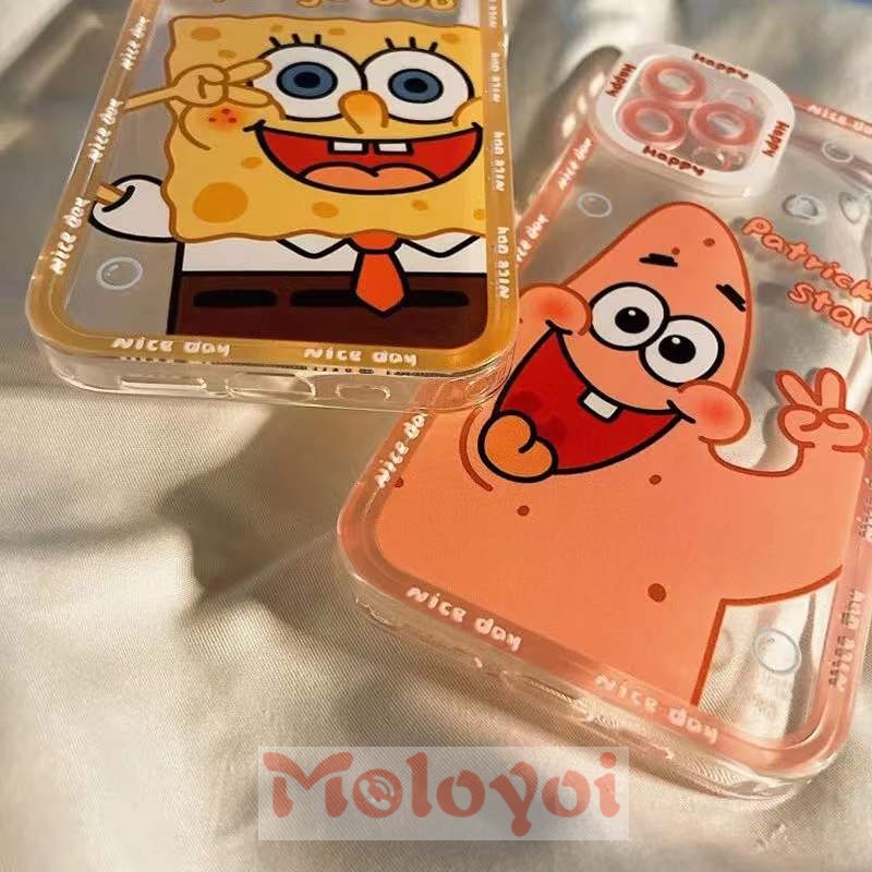 Soft Case Tpu Motif Spongebob Patrick Star Untuk Iphone 11 12 Pro Max 6 6s 7 8 Plus Xs Max X Xr Se 2020 13 Pro Max