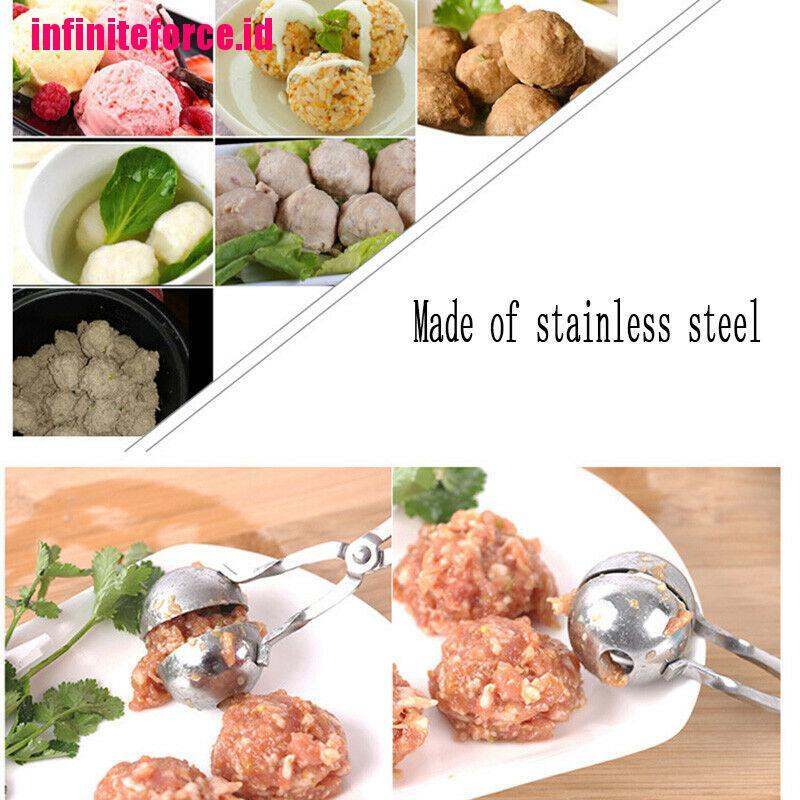 [IN*]Meatball Maker Spoon Non Stick thick Stainless Steel Meat Baller Kitchen Tool