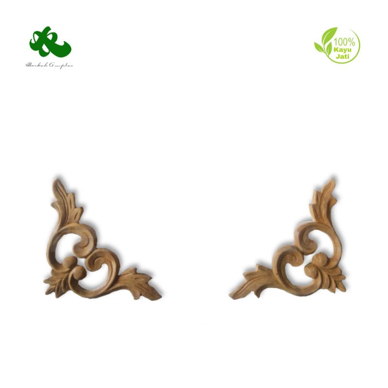 Ukiran Tempel Sudut Sepasang