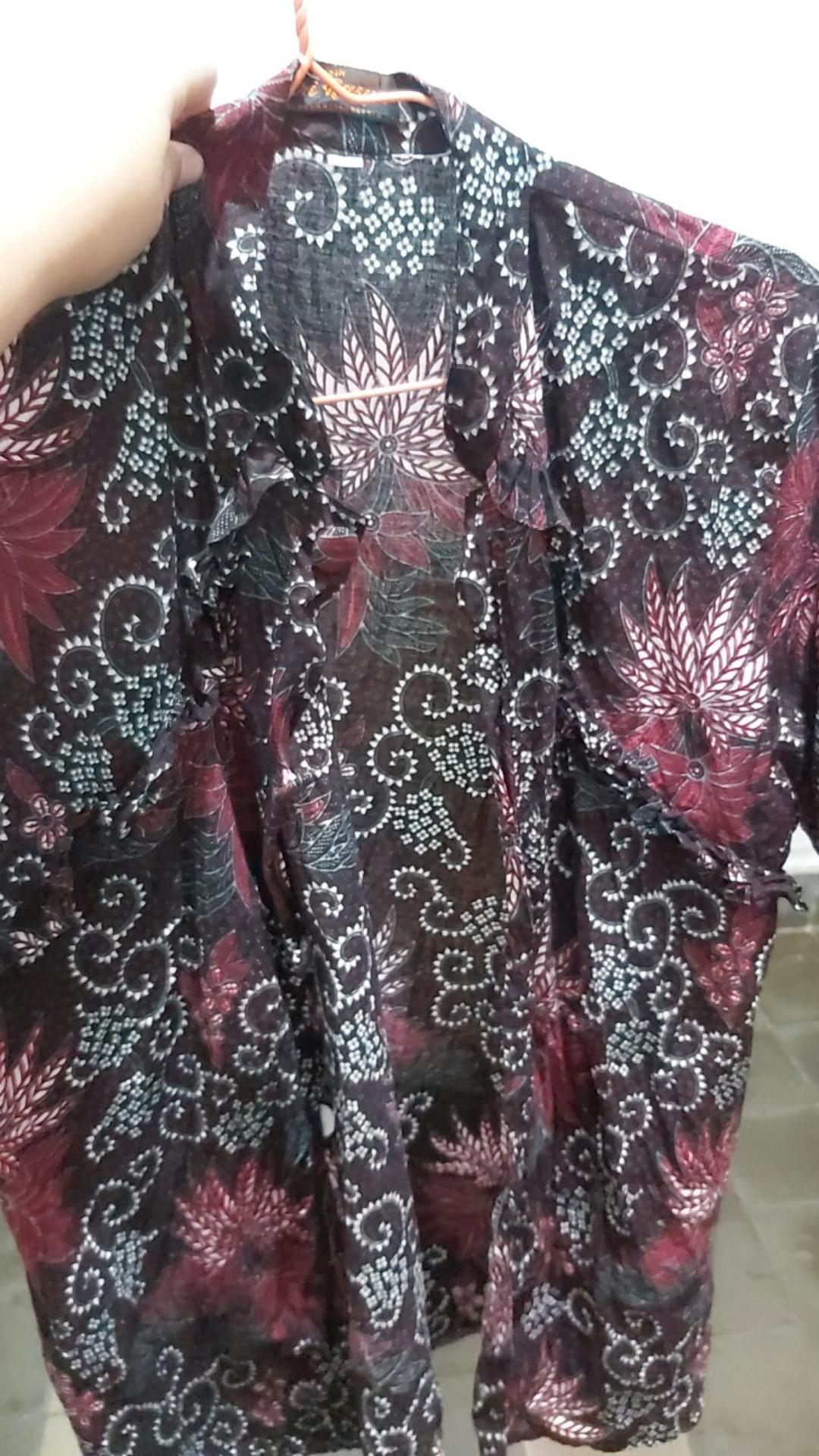 Blouse Big Size Batik Wanita Atasan Batik Baju Kerja Big Size S-m-l-xl-xxl-3l-4l-5l Seragam Batik