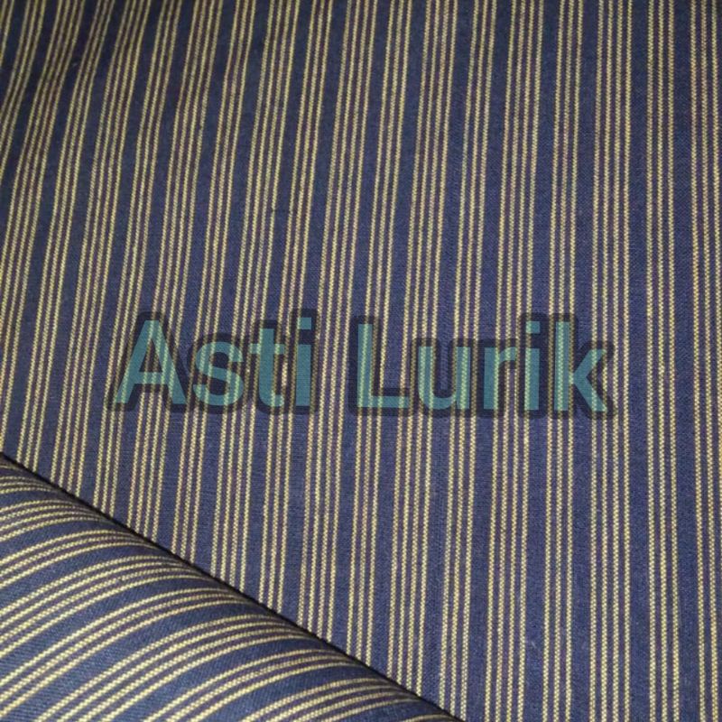 Kain Tenun Lurik Klasik 200x110 . Motif Bolak Balik . Lebar Besar . Tenun Lurik Halus . Warna Kuning