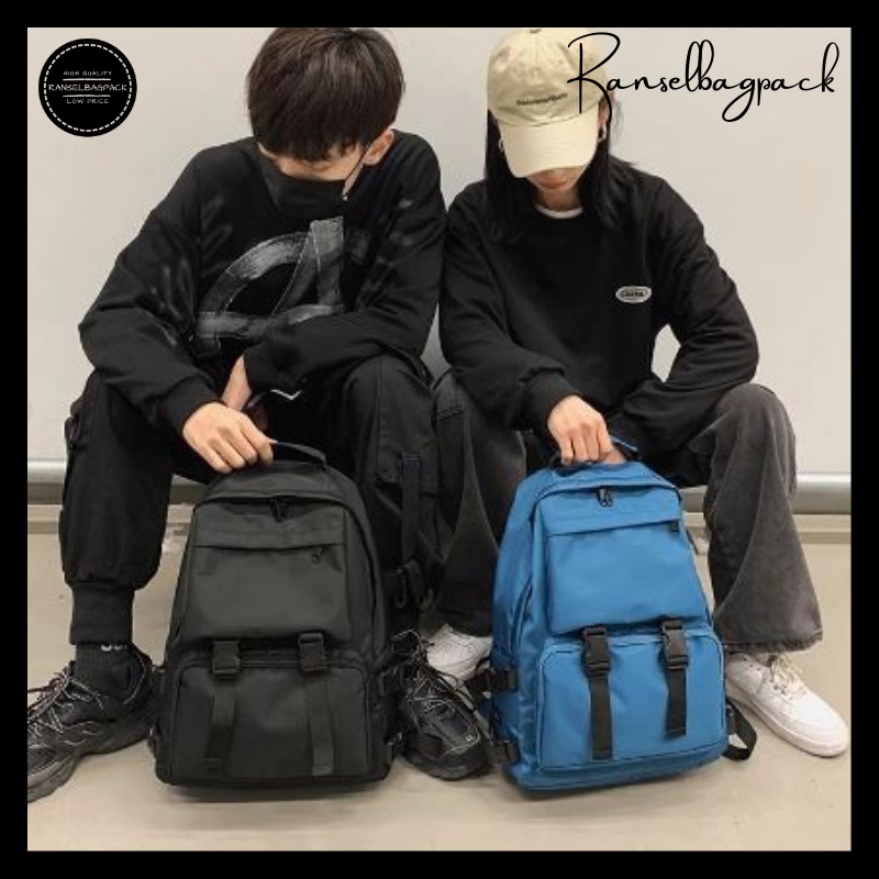 Tas Ransel - Backpack Punggung Anti Air Anak Remaja Sekolah Kuliah Kantor Travelling Backpack Wanita