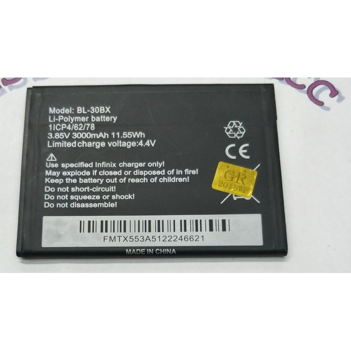 Battery Batre Baterai Infinix Hot 3s X573 BL-30BX BL30BX BL 30BX