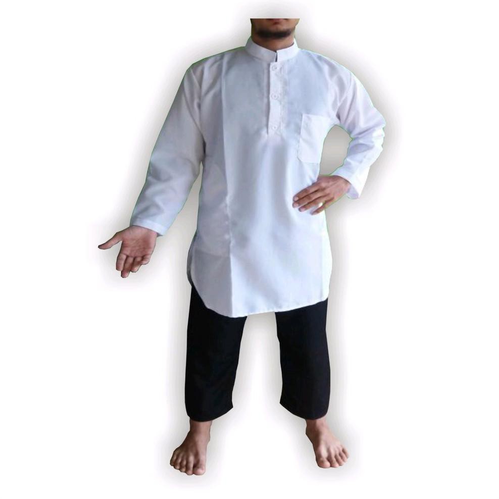 Diskon baju gamis  plus celana sirwal pria murah