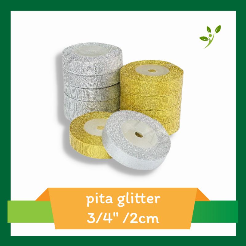 

PITA GLITTER (0,75" /2cm) per roll (25 yard) pita/pitaglitter/pitakado/gold/silver