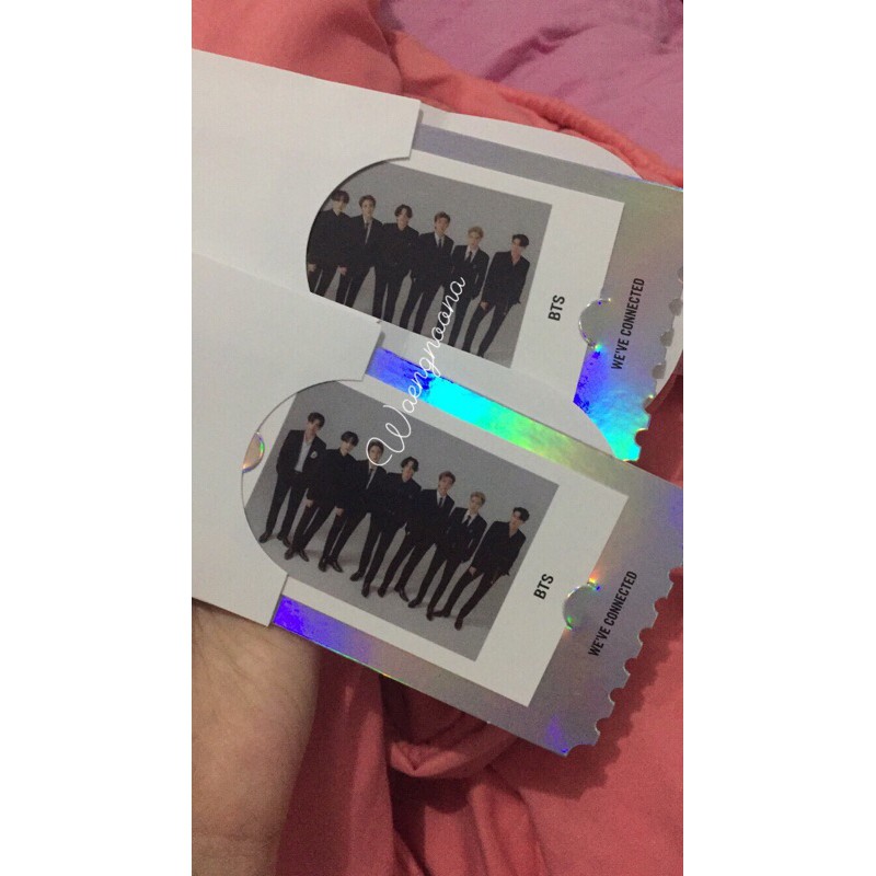 BTS OFFICIAL NYEL 2021 TICKET NYEL CARD TICKET NYEL RM JIN SUGA JHOPE JIMIN V JUNGKOOK BTS BT21