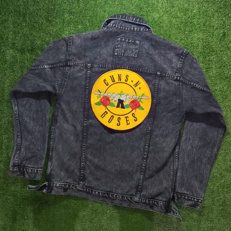 Backpatch Bordir GNR Murah Kualitas Premium/Emblem Bordir Logo Musik