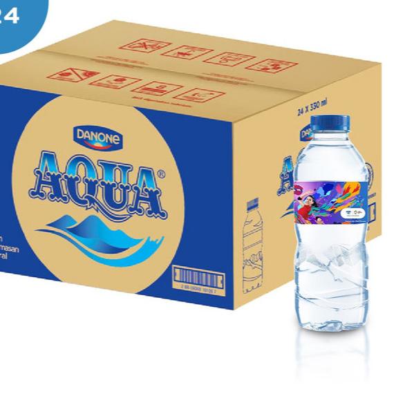 

⅍ Aqua 330ml 1 Kardus isi 24 botol air mineral harga grosir murah ♙