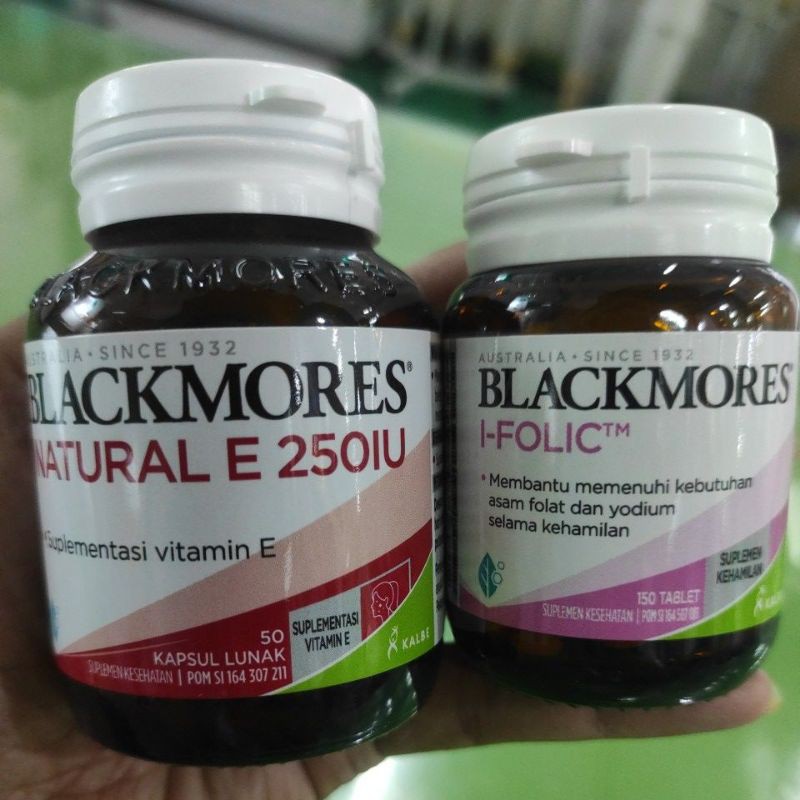 Paket Promil BLACKMORES NATURAL E + BLACKMORES I FOLIC