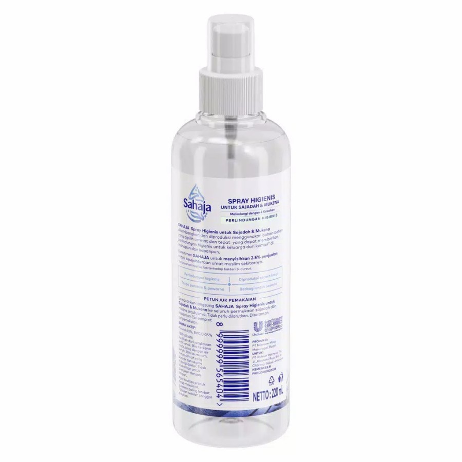 SAHAJA ANTIBACTERIAL SPRAY HIGIENIS UNTUK SAJADAH &amp; MUKENA 220ML