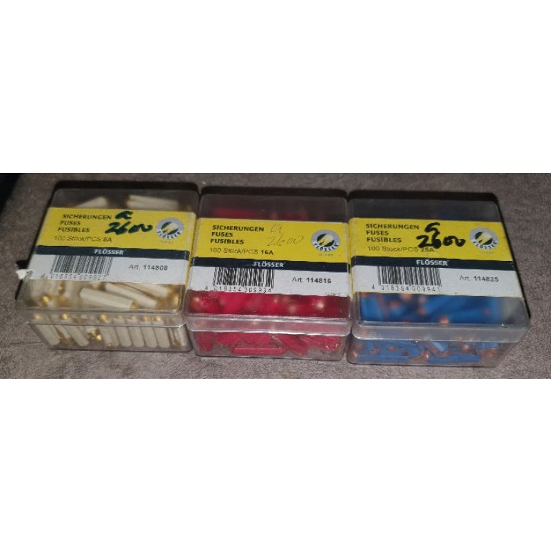 sekring batu 8A, 16A  25A