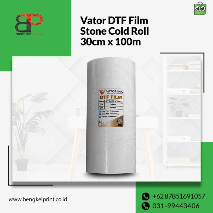 

Kertas Transfer PET Film DTF Stone Cold EASY PEEL 1roll