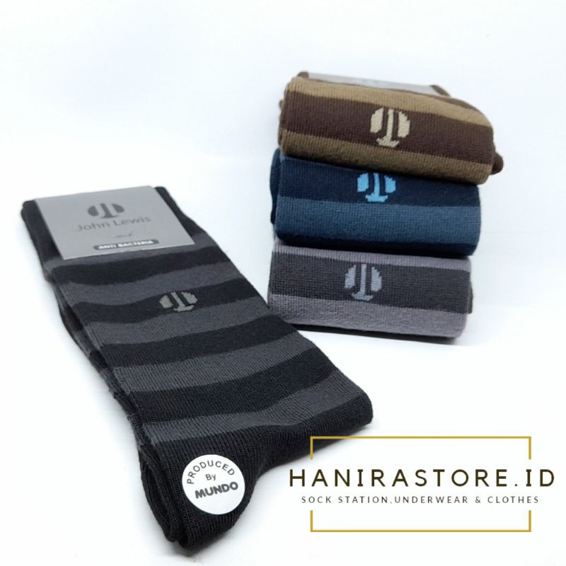 John Lewis Socks- Kaos Kaki Kerja Pria - Casual - Anti Bacteri -  JLEWIS02