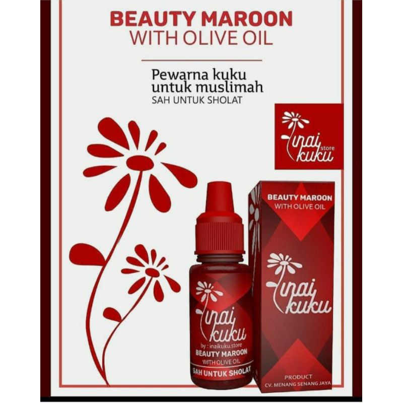INAI KUKU Beauty Maroon Merah Pink Original