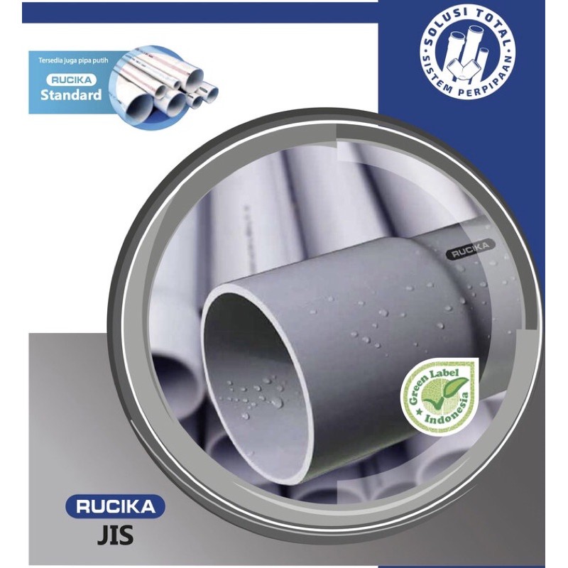 Pipa Rucika JIS AW 1 Inch Abu Abu