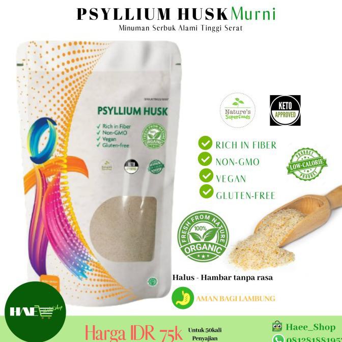 

Original PSYLLIUM HUSK POWDER @250gram Asli